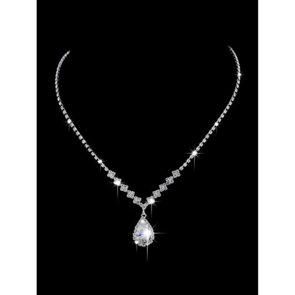 Wedding Set Earrings And Necklace Set - Picture 2 of 4